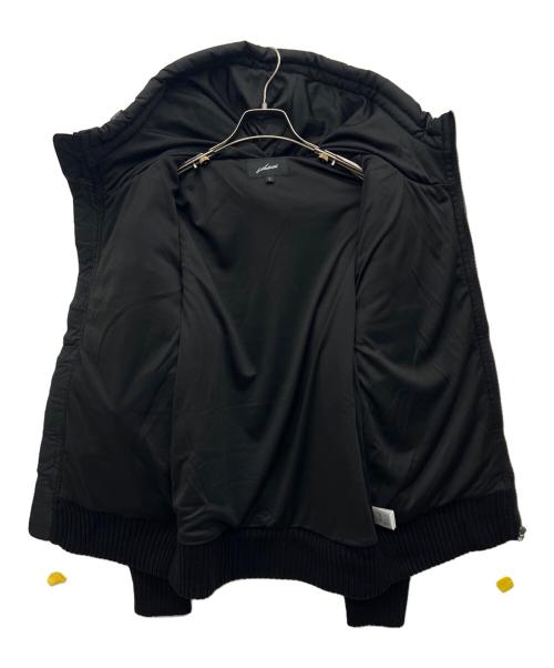 ALETH（アレス）ALETH (アレス) ジャケット ニットナイロンコンビブルゾン ブラック サイズ:Lの古着・服飾アイテム