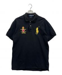 POLO RALPH LAUREN（ポロ・ラルフローレン）の古着「マーサーポロチーム ポロシャツ」｜ブラック