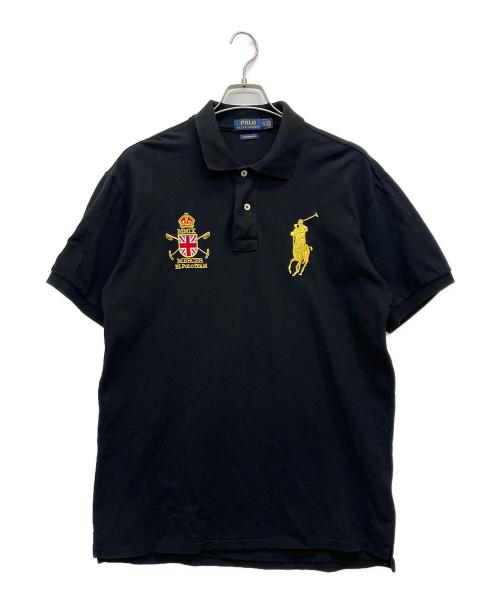 POLO RALPH LAUREN（ポロ・ラルフローレン）POLO RALPH LAUREN (ポロ・ラルフローレン) マーサーポロチーム ポロシャツ ブラック サイズ:XLの古着・服飾アイテム