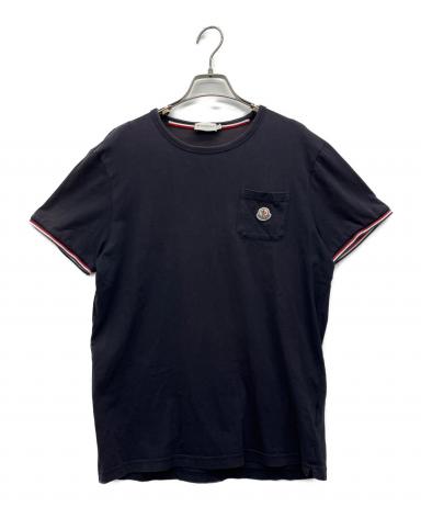 中古・古着通販】MONCLER (モンクレール) Tシャツ ネイビー サイズ:L
