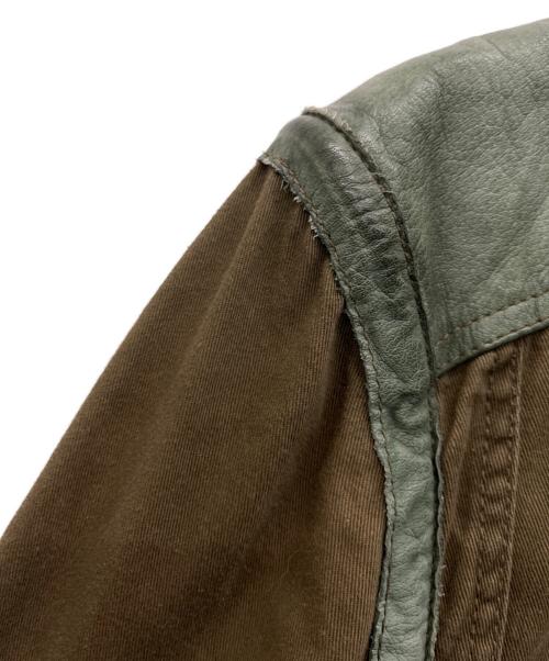 AVIREX（アヴィレックス）AVIREX (アヴィレックス) A-11カスタムジャケット カーキ×ブラウン サイズ:Lの古着・服飾アイテム