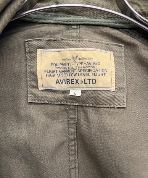 AVIREX（アヴィレックス）AVIREX (アヴィレックス) A-11カスタムジャケット カーキ×ブラウン サイズ:Lの古着・服飾アイテム
