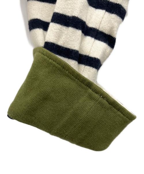 BURBERRY BLUE LABEL（バーバリー ブルー レーベル）BURBERRY BLUE LABEL (バーバリー ブルー レーベル) 長袖カットソー オリーブ×ベージュ サイズ:38の古着・服飾アイテム