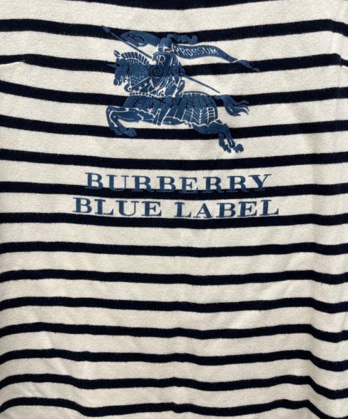 BURBERRY BLUE LABEL（バーバリー ブルー レーベル）BURBERRY BLUE LABEL (バーバリー ブルー レーベル) 長袖カットソー オリーブ×ベージュ サイズ:38の古着・服飾アイテム