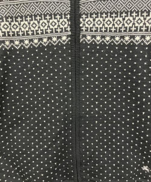 BURBERRY LONDON（バーバリーロンドン）BURBERRY LONDON (バーバリーロンドン) ニット生地ジップフーディ ブラック サイズ:Lの古着・服飾アイテム