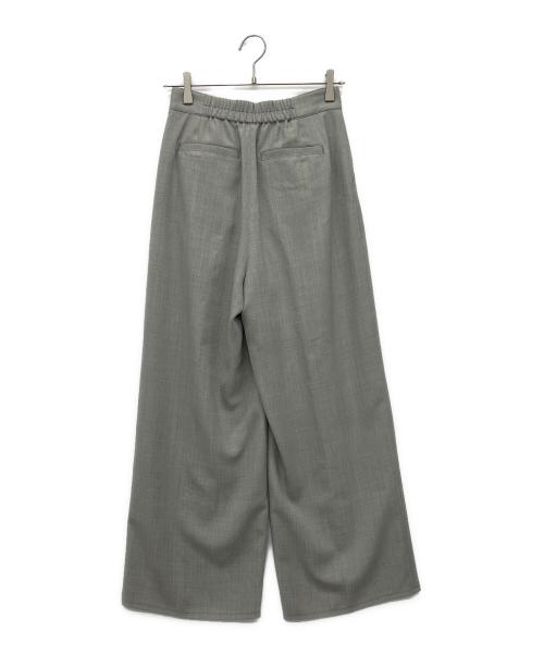 SOEJU（ソージュ）SOEJU (ソージュ) リネンライクタックワイドパンツ グレー サイズ:Mの古着・服飾アイテム