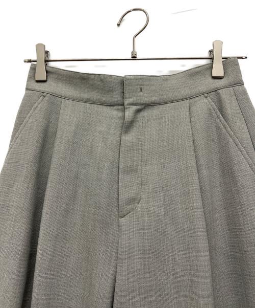 SOEJU（ソージュ）SOEJU (ソージュ) リネンライクタックワイドパンツ グレー サイズ:Mの古着・服飾アイテム