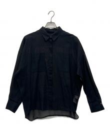 SOEJU（ソージュ）の古着「オーガニックコットンシアーシャツ」｜ブラック