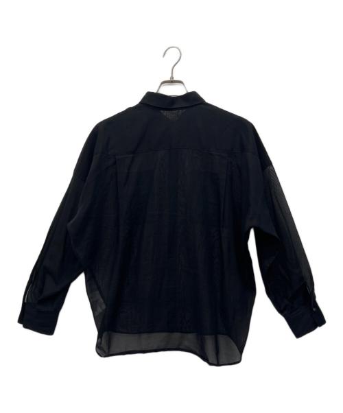 SOEJU（ソージュ）SOEJU (ソージュ) オーガニックコットンシアーシャツ ブラック サイズ:Mの古着・服飾アイテム