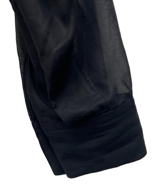 SOEJU（ソージュ）SOEJU (ソージュ) オーガニックコットンシアーシャツ ブラック サイズ:Mの古着・服飾アイテム