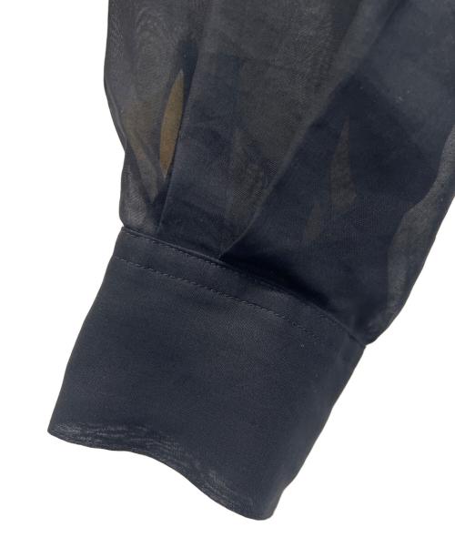 SOEJU（ソージュ）SOEJU (ソージュ) オーガニックコットンシアーシャツ ブラック サイズ:Mの古着・服飾アイテム