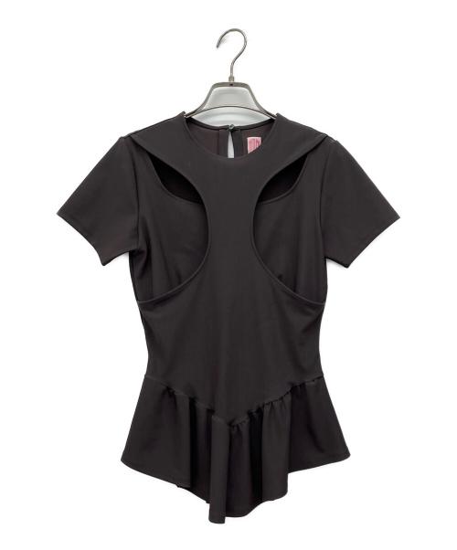 FETICO（フェティコ）FETICO (フェティコ) 半袖カットソー ブラウン サイズ:1の古着・服飾アイテム