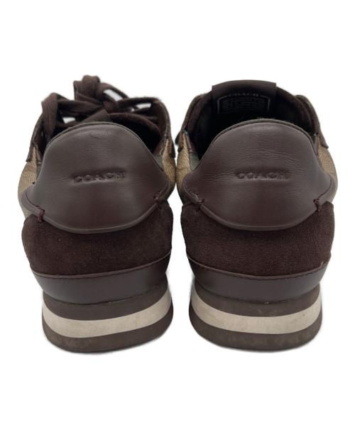 COACH（コーチ）COACH (コーチ) ローカットスニーカー ブラウン サイズ:24の古着・服飾アイテム