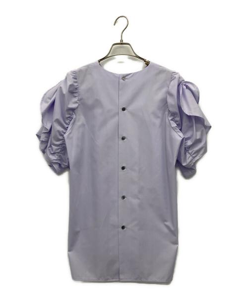 CADUNE（カデュネ）CADUNE (カデュネ) 半袖ブラウス ラベンダー サイズ:Mの古着・服飾アイテム