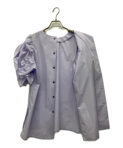 CADUNE（カデュネ）CADUNE (カデュネ) 半袖ブラウス ラベンダー サイズ:Mの古着・服飾アイテム