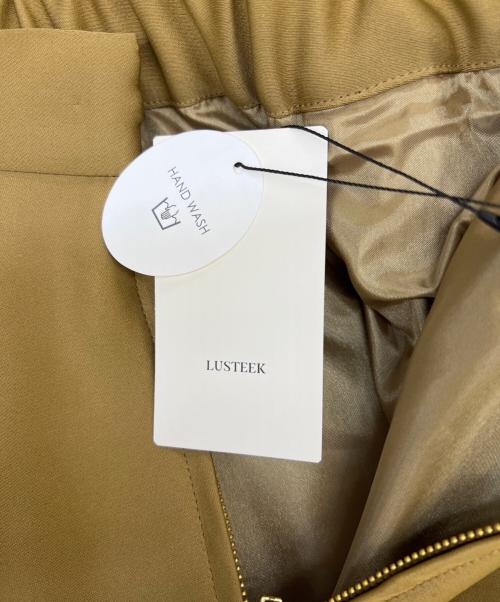 lusteek（ラスティーク）lusteek (ラスティーク) サテンフレアスカート ブラウン サイズ:38の古着・服飾アイテム