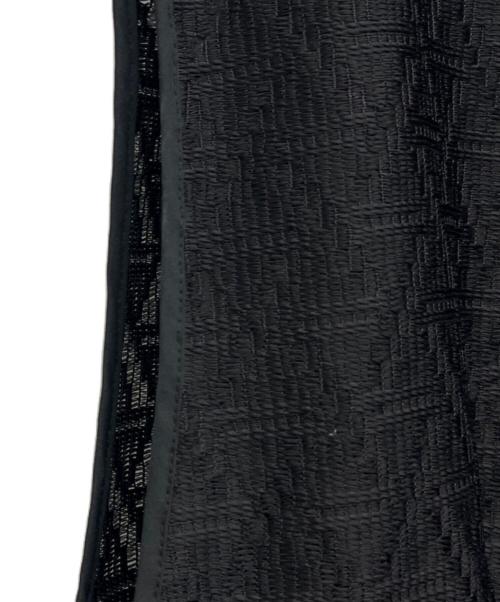 Cen.（セン）Cen. (セン) ギャザー レースチュニックブラウス ブラック サイズ:FREEの古着・服飾アイテム