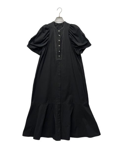 machatt（マチャット）machatt (マチャット) バイカラーステッチロングドレス ブラック サイズ:不明の古着・服飾アイテム