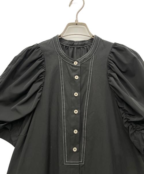 machatt（マチャット）machatt (マチャット) バイカラーステッチロングドレス ブラック サイズ:不明の古着・服飾アイテム