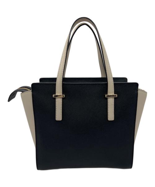 Kate Spade（ケイトスペード）Kate Spade (ケイトスペード) 2WAYショルダーバッグ ベージュ×ブラックの古着・服飾アイテム