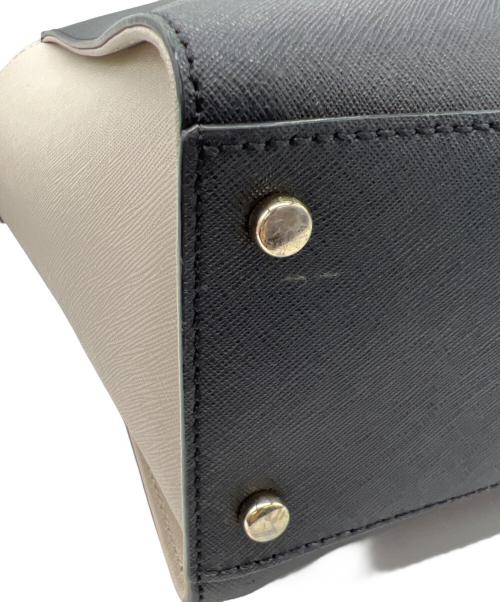 Kate Spade（ケイトスペード）Kate Spade (ケイトスペード) 2WAYショルダーバッグ ベージュ×ブラックの古着・服飾アイテム