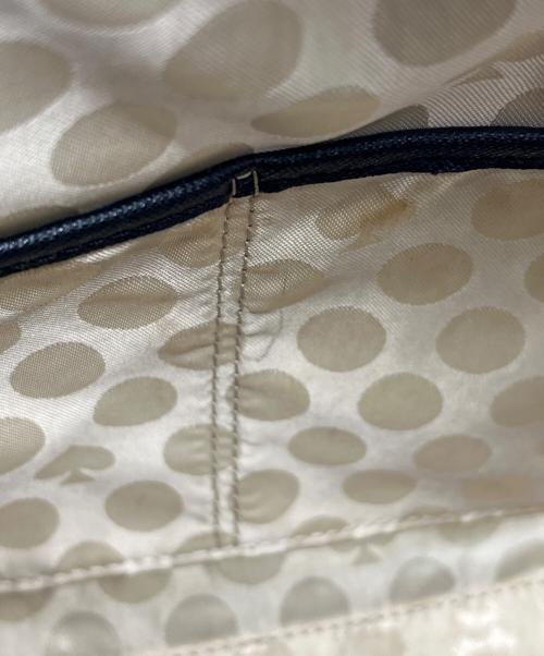 Kate Spade（ケイトスペード）Kate Spade (ケイトスペード) 2WAYショルダーバッグ ベージュ×ブラックの古着・服飾アイテム
