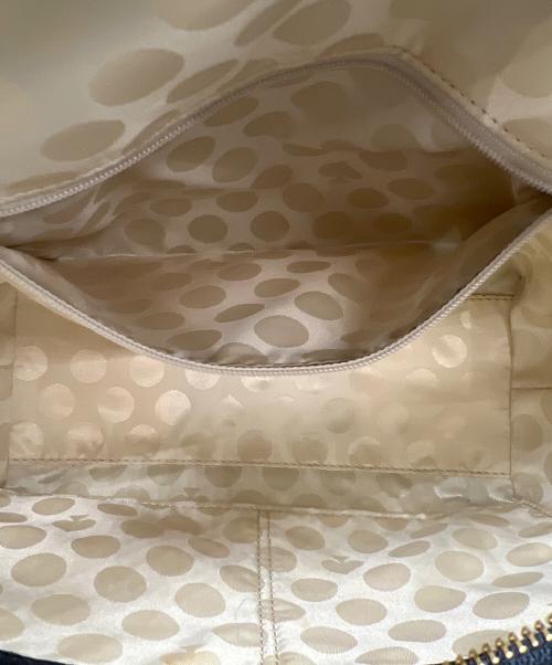 Kate Spade（ケイトスペード）Kate Spade (ケイトスペード) 2WAYショルダーバッグ ベージュ×ブラックの古着・服飾アイテム