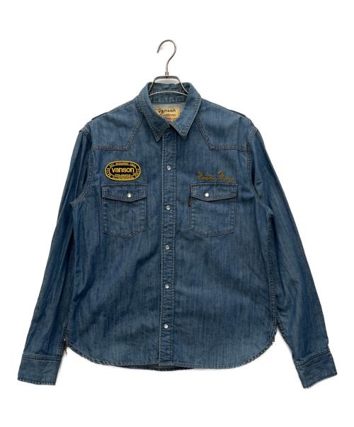 VANSON（バンソン）VANSON (バンソン) デニムシャツ ブルー サイズ:XLの古着・服飾アイテム