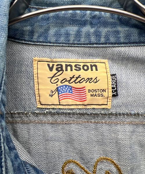 VANSON（バンソン）VANSON (バンソン) デニムシャツ ブルー サイズ:XLの古着・服飾アイテム