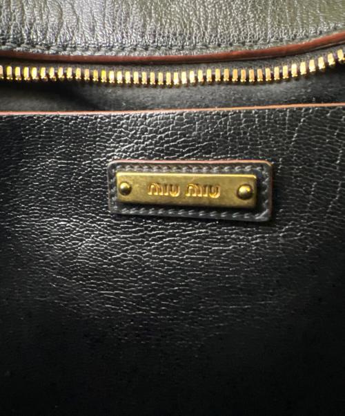 MIU MIU（ミュウミュウ）MIU MIU (ミュウミュウ) トートバッグ ブラックの古着・服飾アイテム