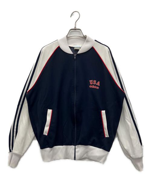 adidas（アディダス）adidas (アディダス) トラックジャケット ネイビー×ホワイト サイズ:Lの古着・服飾アイテム