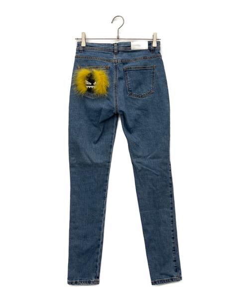 FENDI（フェンディ）FENDI (フェンディ) モンスターデニムパンツ ブルー サイズ:38の古着・服飾アイテム