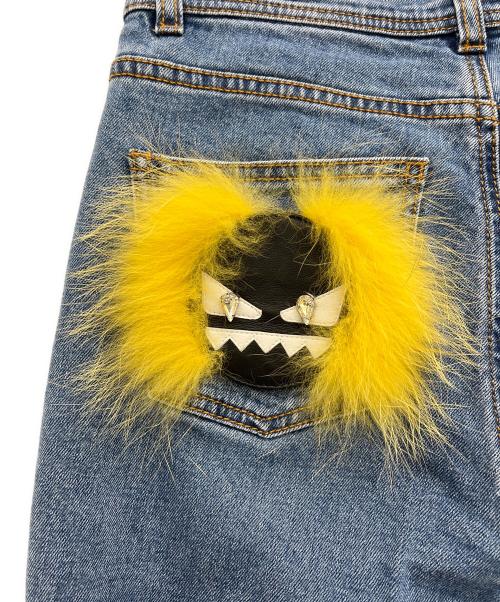 FENDI（フェンディ）FENDI (フェンディ) モンスターデニムパンツ ブルー サイズ:38の古着・服飾アイテム