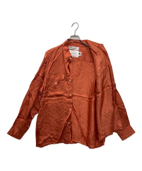 DAIRIKU（ダイリク）DAIRIKU (ダイリク) サテンシャツ オレンジ サイズ:Mの古着・服飾アイテム