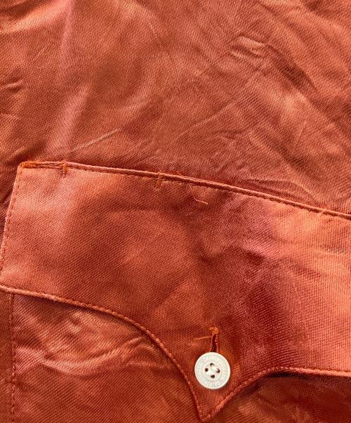 DAIRIKU（ダイリク）DAIRIKU (ダイリク) サテンシャツ オレンジ サイズ:Mの古着・服飾アイテム