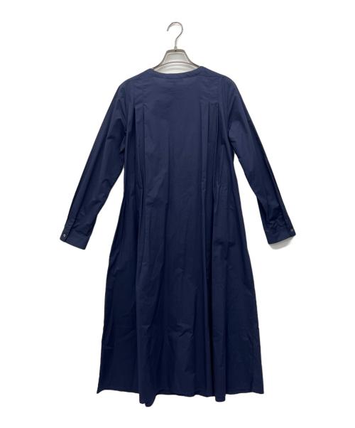 LAURA ASHLEY（ローラ アシュレイ）LAURA ASHLEY (ローラ アシュレイ) 長袖ワンピース ネイビー サイズ:38 未使用品の古着・服飾アイテム