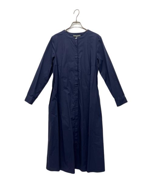 LAURA ASHLEY（ローラ アシュレイ）LAURA ASHLEY (ローラ アシュレイ) 長袖ワンピース ネイビー サイズ:38 未使用品の古着・服飾アイテム