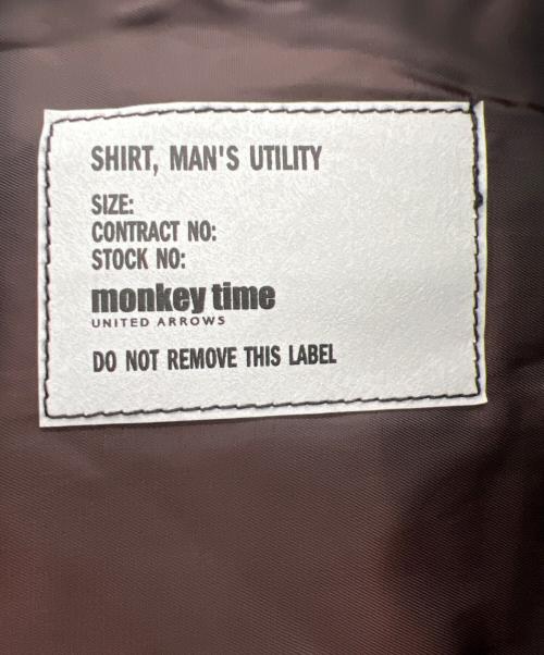 MONKEY TIME（モンキータイム）MONKEY TIME (モンキータイム) PE TRO CROPPED FATIGUE クロップドシャツ ブラック サイズ:1の古着・服飾アイテム