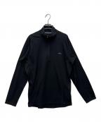 Patagoniaパタゴニア）の古着「ハーフジップ長袖カットソー」｜ブラック