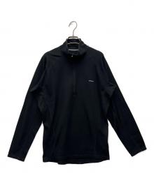 Patagonia（パタゴニア）の古着「ハーフジップ長袖カットソー」｜ブラック