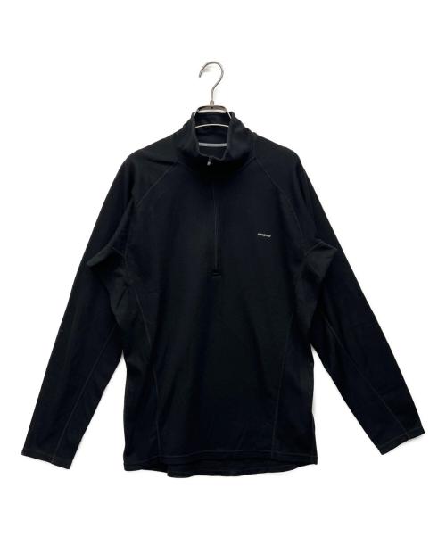 Patagonia（パタゴニア）Patagonia (パタゴニア) ハーフジップ長袖カットソー ブラック サイズ:Lの古着・服飾アイテム