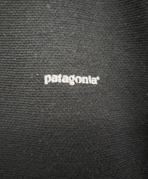 Patagonia（パタゴニア）Patagonia (パタゴニア) ハーフジップ長袖カットソー ブラック サイズ:Lの古着・服飾アイテム