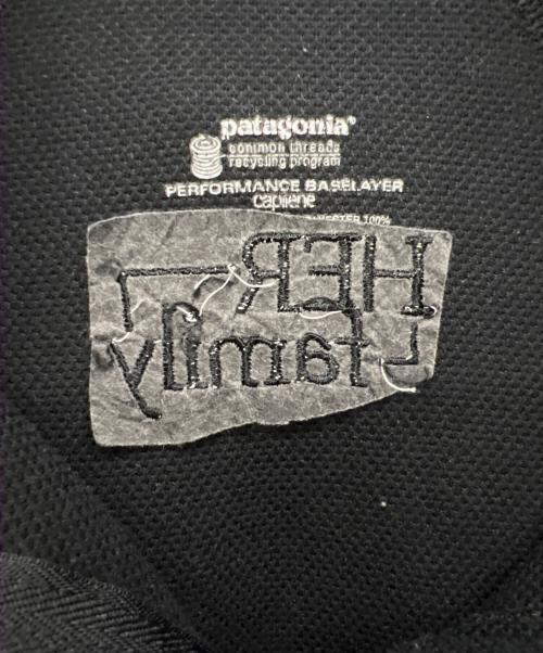 Patagonia（パタゴニア）Patagonia (パタゴニア) ハーフジップ長袖カットソー ブラック サイズ:Lの古着・服飾アイテム