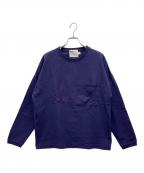 Traditional Weatherwearトラディショナルウェザーウェア）の古着「BIG FRONT POCKT LONG SLEEVE」｜パープル