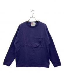 Traditional Weatherwear（トラディショナルウェザーウェア）の古着「BIG FRONT POCKT LONG SLEEVE」｜パープル