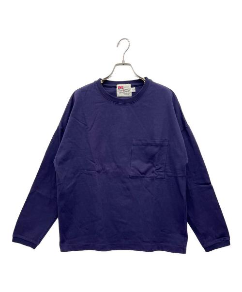 Traditional Weatherwear（トラディショナルウェザーウェア）Traditional Weatherwear (トラディショナルウェザーウェア) BIG FRONT POCKT LONG SLEEVE パープル サイズ:Ｌの古着・服飾アイテム