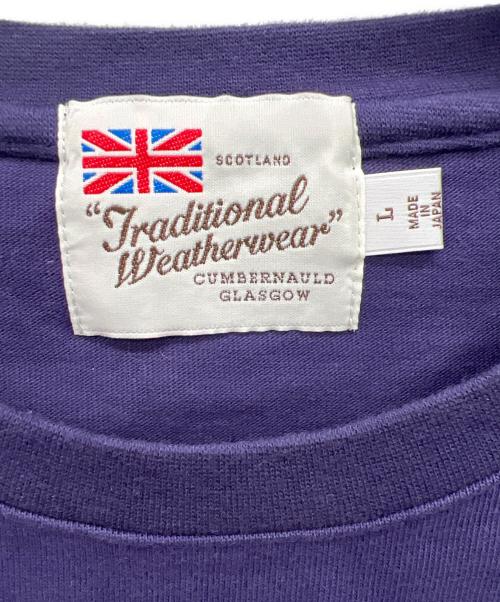 Traditional Weatherwear（トラディショナルウェザーウェア）Traditional Weatherwear (トラディショナルウェザーウェア) BIG FRONT POCKT LONG SLEEVE パープル サイズ:Ｌの古着・服飾アイテム