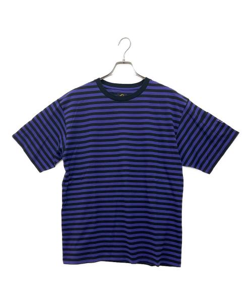 Needles（ニードルズ）Needles (ニードルズ) Crew Neck Tee パープル×ブラック サイズ:Mの古着・服飾アイテム