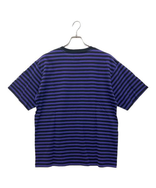 Needles（ニードルズ）Needles (ニードルズ) Crew Neck Tee パープル×ブラック サイズ:Mの古着・服飾アイテム