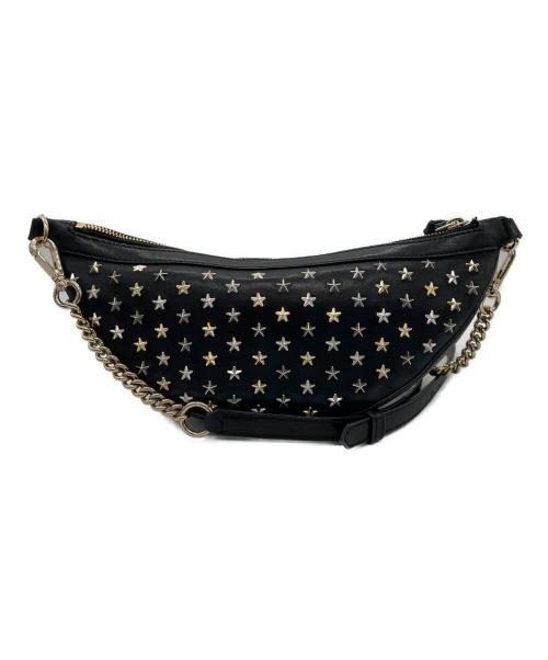 JIMMY CHOO（ジミーチュウ）JIMMY CHOO (ジミーチュウ) スタースタッズショルダーバッグ ブラックの古着・服飾アイテム
